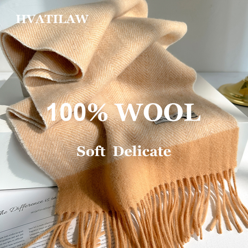 Wool Scarf Men - Szalik ze 100% czystej wełny dla