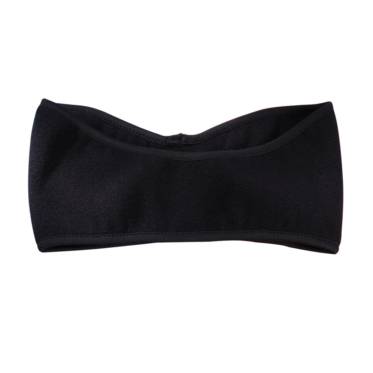Fleece Ear Warmer Band - Unisexowa czarna zimowa opaska na uszy