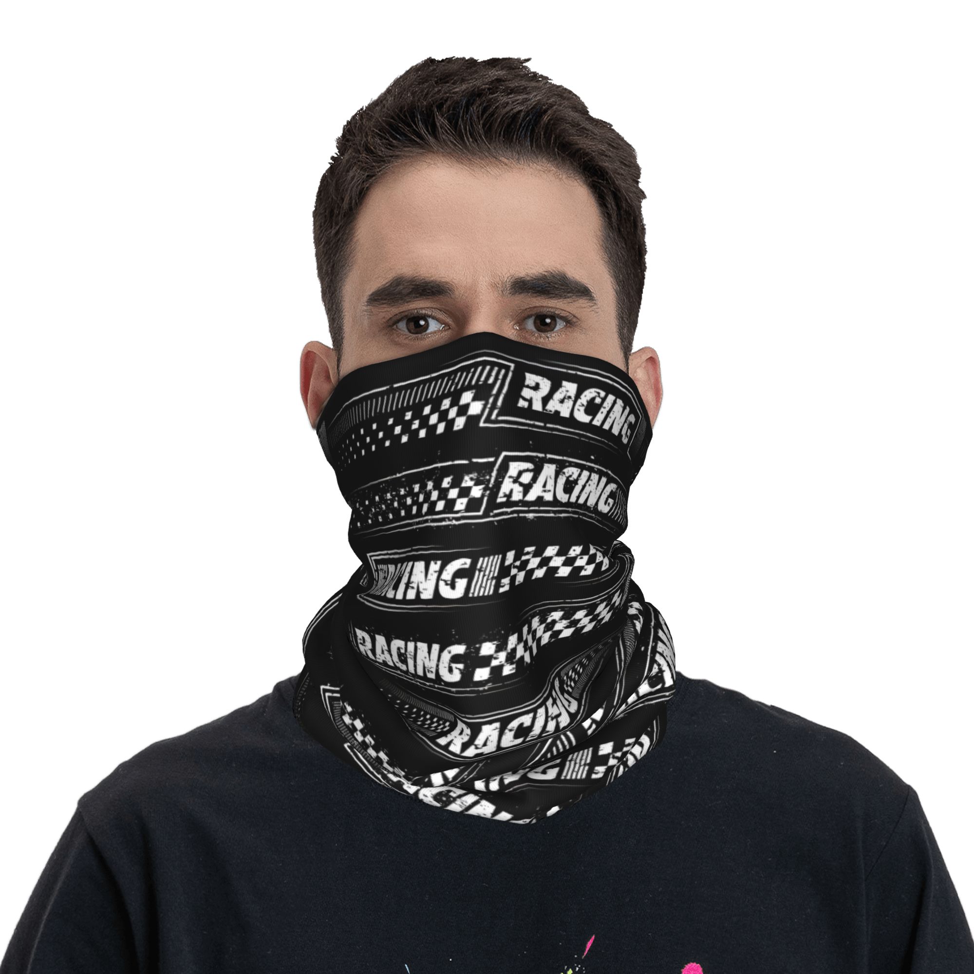 Bandana z logo wyścigowym, wzó – Neck Gaiter Fleece recenzja i cena
