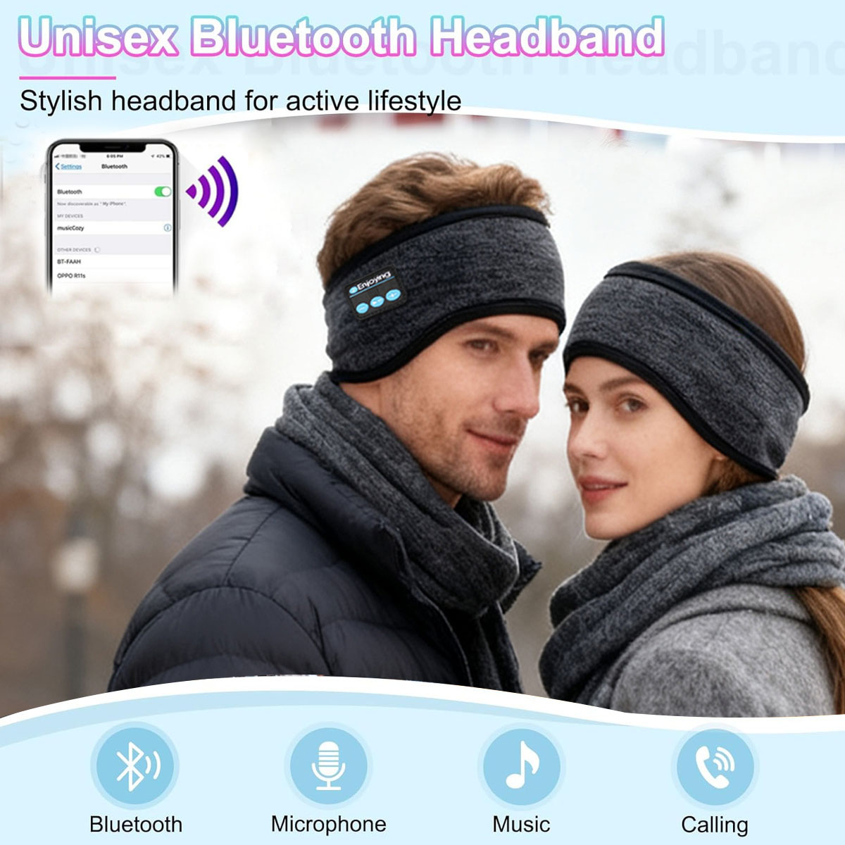 Bezprzewodowe słuchawki Blueto – Winter Headband Fleece recenzja i cena