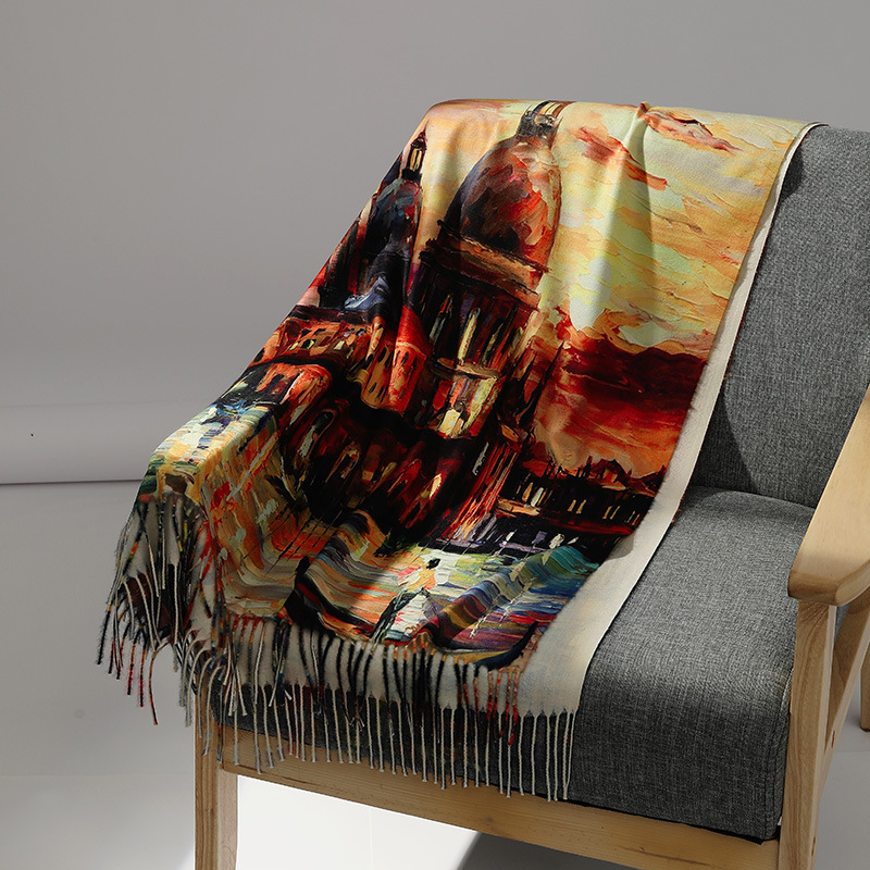 Luksusowa marka obraz olejny k – Wool Scarf Men recenzja i cena